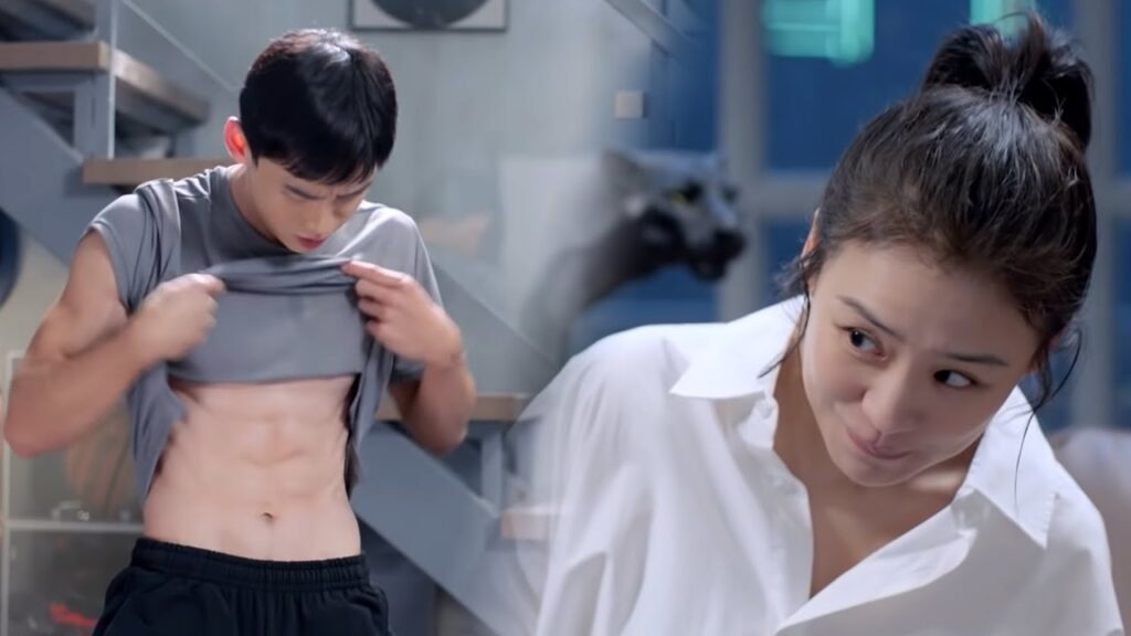 يحاول إغواء حبيبته فتختلس النظر عليه متظاهرة بعدم الاهتمام💖مشهد رومانسي من "أنت بطلي"