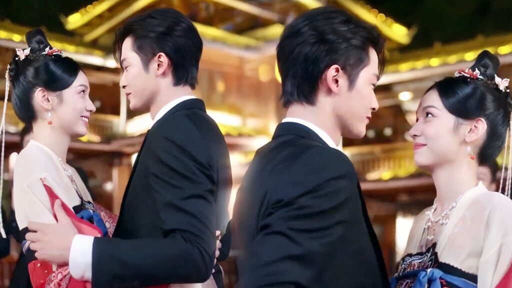 تركض الى احضان حبيبها ويعانقها بقـوة امام اصدقائه  ( احبني و احب صوتي )