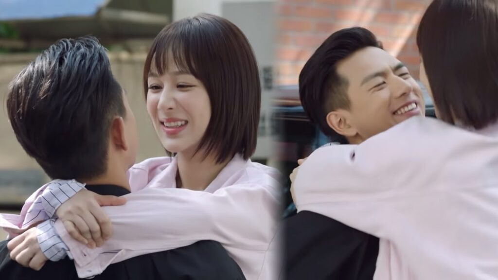 ظل حبيبها ينتظرها طوال الليل عند منزلها فتُصدم بمجرد رؤيته💖مشهد رومانسي من "هيا هيا يا الحبار"