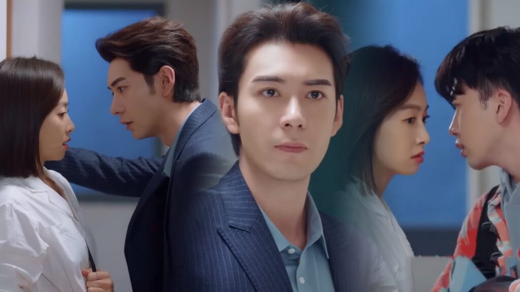 أخيرًا يتمكن من البقاء معها بمفرده ولكن يظهر منافسه فجأة ليجعله يغار ويغضب💖مشهد من"عزيزتنا المترجمة"