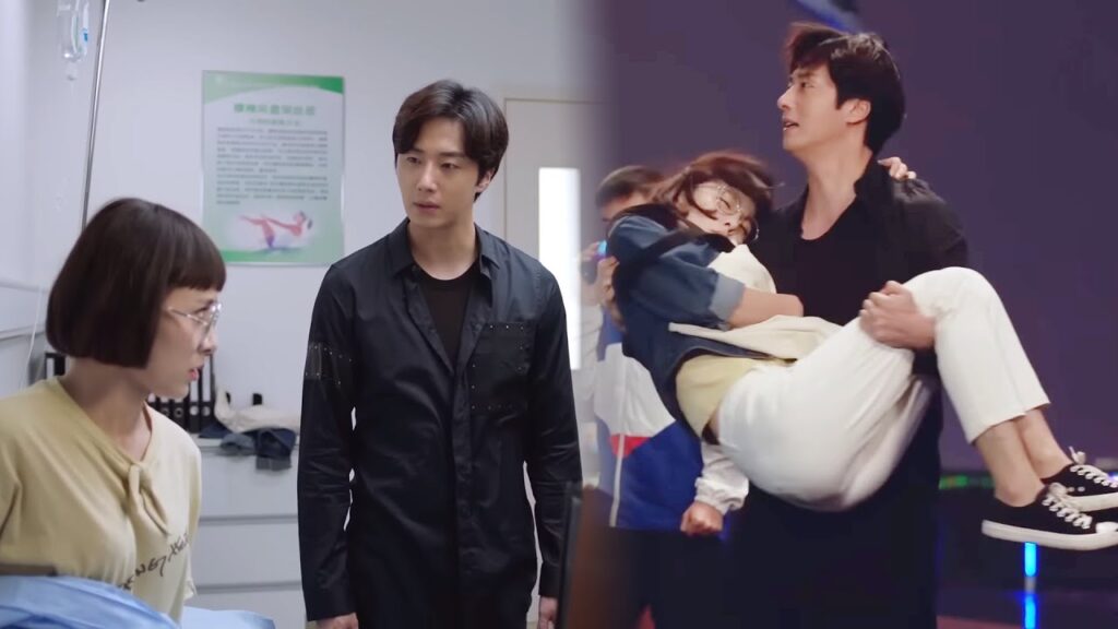 تفقد وعيها فجأة أمامه فيحملها مسرعًا إلى طبيب وهناك يكشف سرها الكبير💖مشهد من "أكاذيب الفتيات"