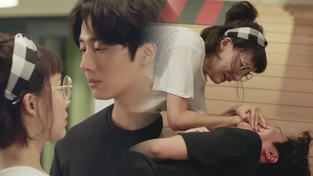 مشاعر غريبة تراود البطلين ولكن ينتهي الأمر بصراخ البطل😂مشهد كوميدي من "أكاذيب الفتيات"