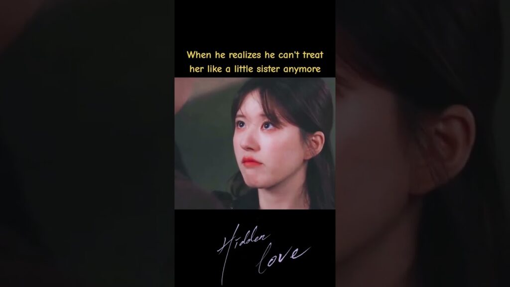 عندما يدرك أنها لم تعد قادرة على التصرف مثل أخته الصغيرة بعد الآن🥺🥺🥺 #HiddenLove #حب_خفي #youku