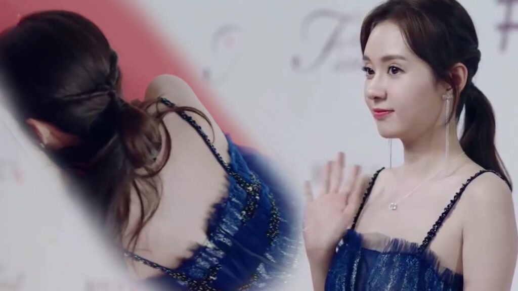 يتمزق فستانها وتقع على السجادة الحمراء وامام الكاميرات  ( الجمال القبيح )