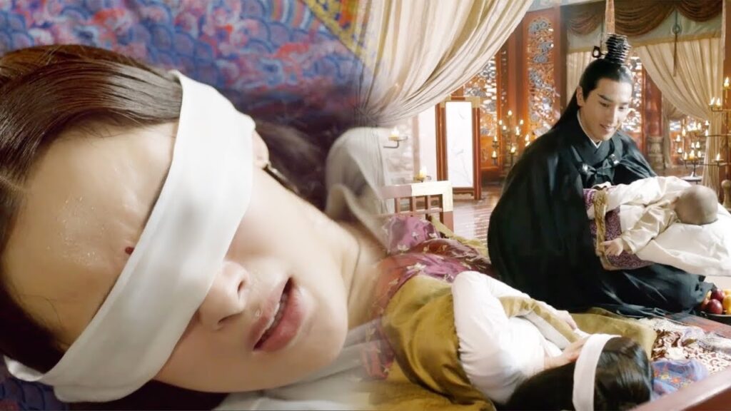 أنجبت أخيرًا! كانت زوجته عمياء وأنجبت ابنًا للأمير فعرضت للاستهداف😭مشهد حزين من مسلسل الحب الأبدي