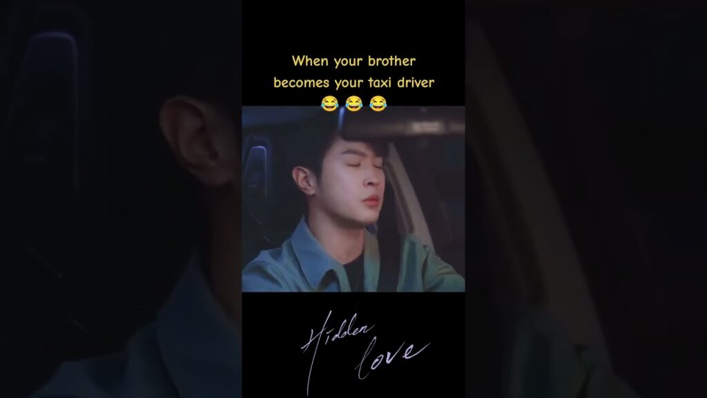 عندما يصبح أخوك سائق التاكسي الخاص بك🤣🤣🤣 #HiddenLove #حب_خفي #zhaolusi #chenzheyuan
