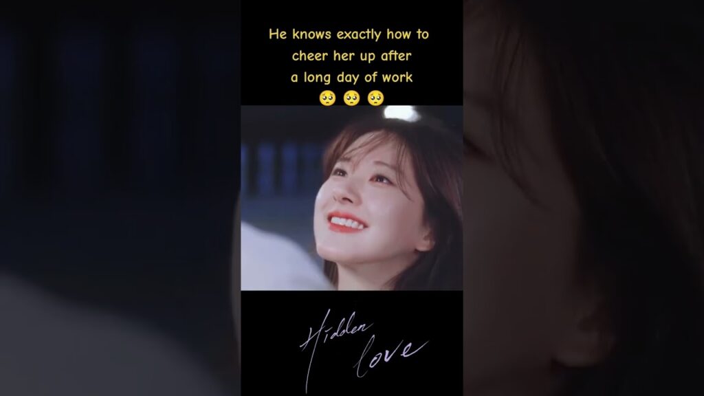 إنه يعرف بالضبط كيف يفرحها بعد يوم طويل من العمل🥺🥺🥺 #HiddenLove #حب_خفي #zhaolusi #chenzheyuan