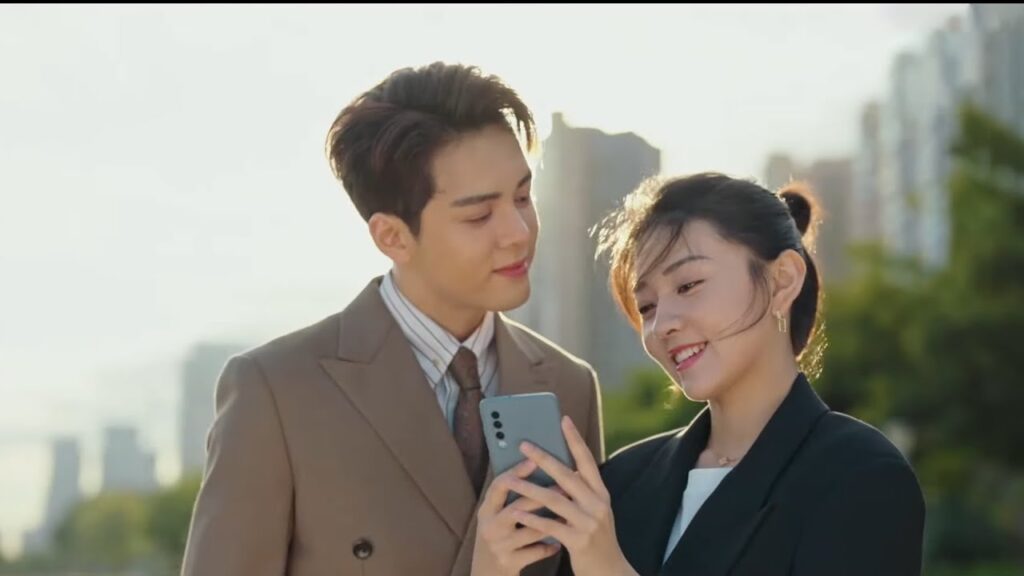 شاهد قوس قزح برفقة حبيبته، التقطا صور لبعضهما البعض👩‍❤️‍👨 | مشهد من المسلسل "مرحبًا أيتها الزهرة"