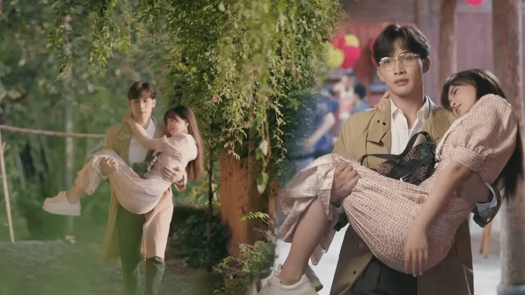 يقوم (تشوانغ يو) بحماية (مي رين)، يعانقها ويأخذها إلى المنزل  | مشهد من "رومانسية الغابة الصغيرة"