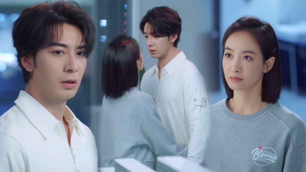 يكتشف حبيبها بأنها تواعد أحدهم سرًا فيشعر بالغيرة ويصر على متابعتها💖مشهد من "عزيزتنا المترجمة"