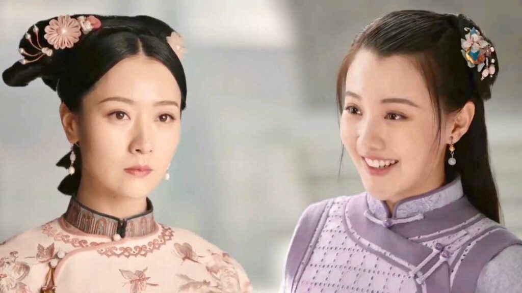 ترى الخادمة وهي تتغزل بزوجها و تمسك يديه ( ليو يونغ يسعى لحل القضية )