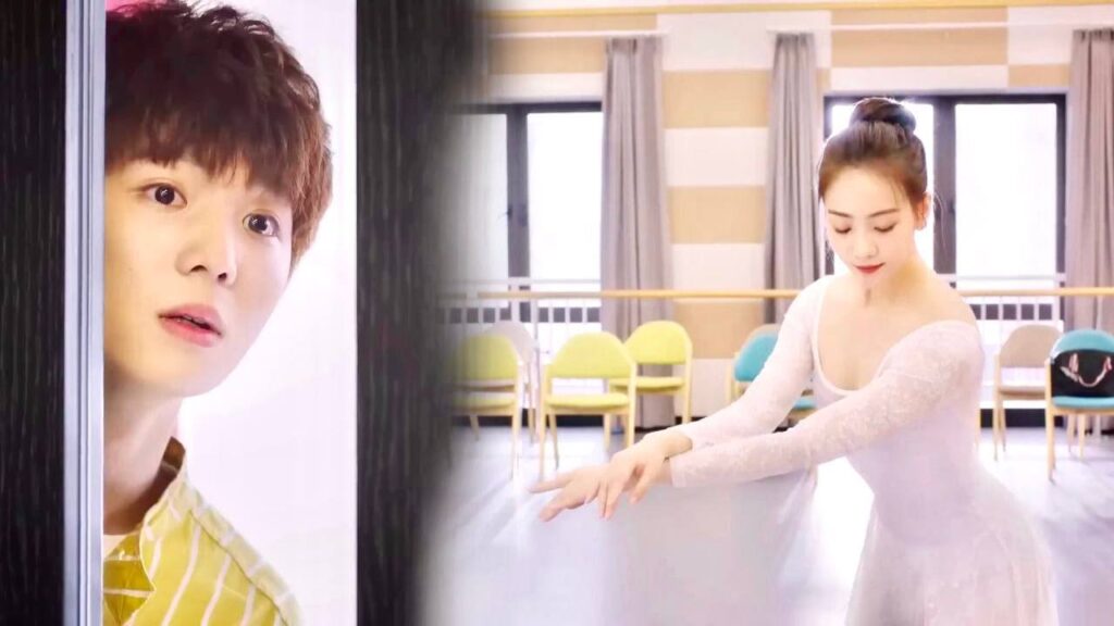 ينظر اليها سرا وهي ترقص لكنها تكشف امره ( على وشك الشهرة )