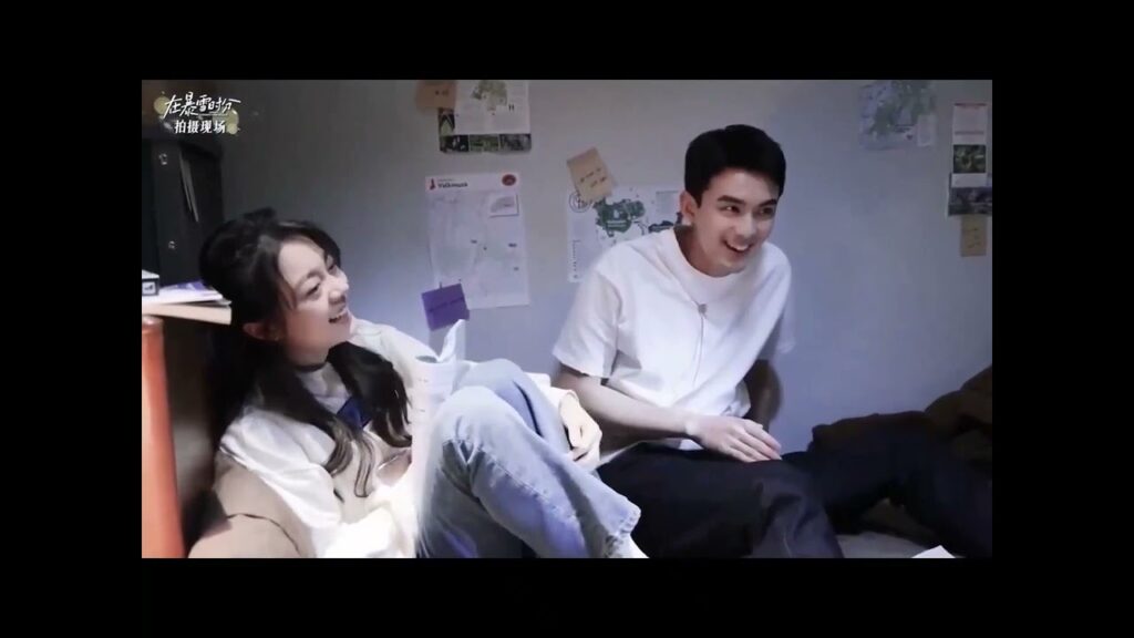 خلف الكواليس لمسلسل وسط عاصفـة ثلجيـة من الحب  #amidstasnowstormoflove #在暴雪时分 #leowu   #zhaojinmai