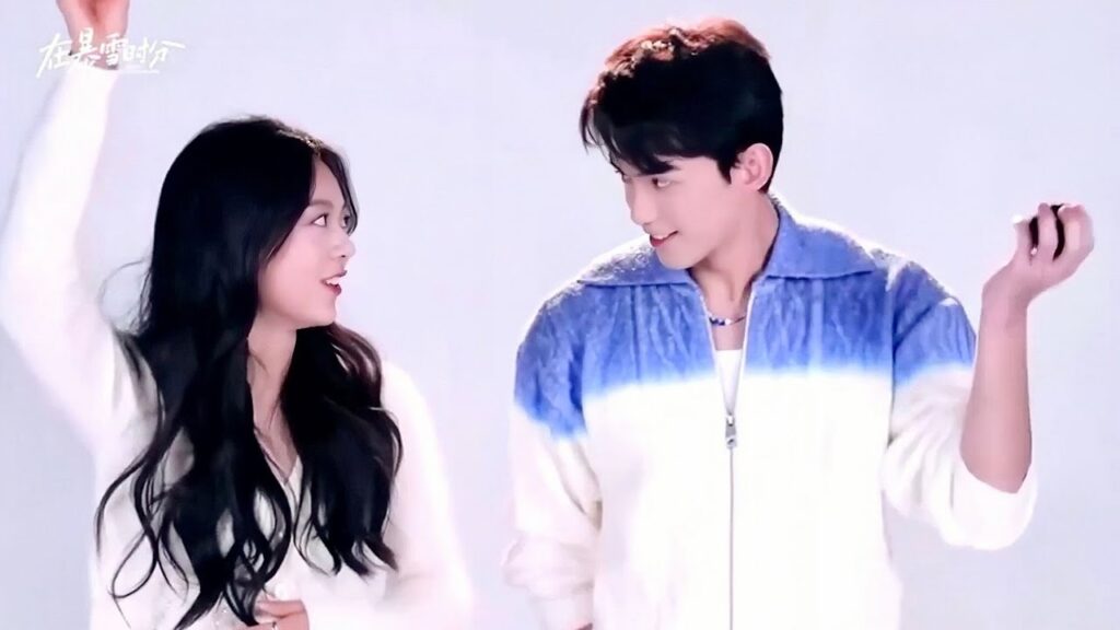 خلف الكواليس لمسلسل وسط عاصفـة ثلجيـة من الحب  #amidstasnowstormoflove #在暴雪时分 #leowu   #zhaojinmai
