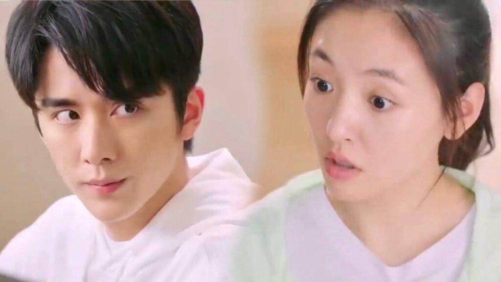 يضحك على صوتها وهي تغني فتخبره بان اهم شي هو الثقة بالنفس ( تزلج في الحب )