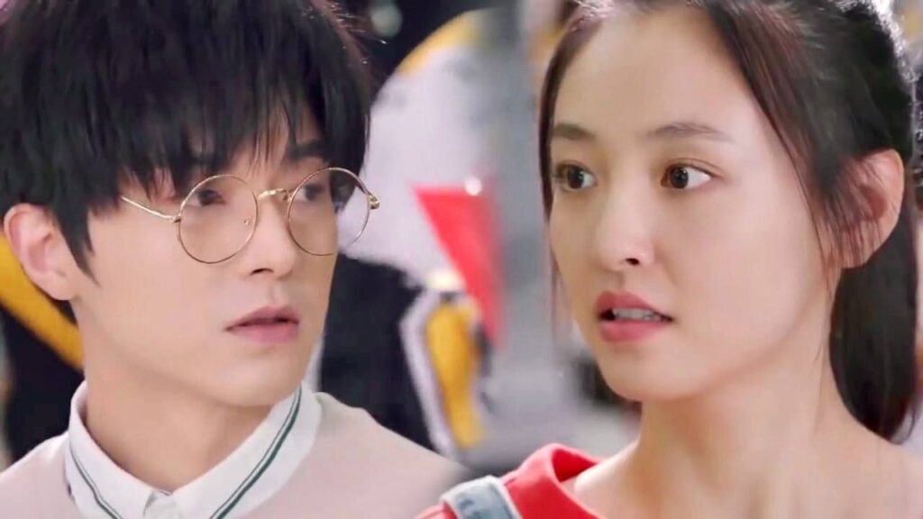 ترى حبيبـها السابق فتلتقي عيونها معه فتهـرب ( تزلج في الحب )