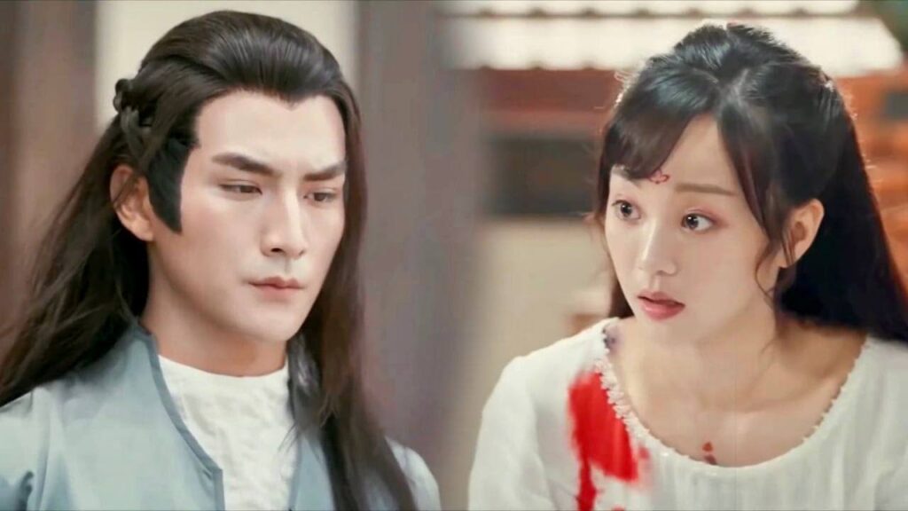 يقومون الخدم  بحماية سيدتهم من زوجها ( قدري العزيز )