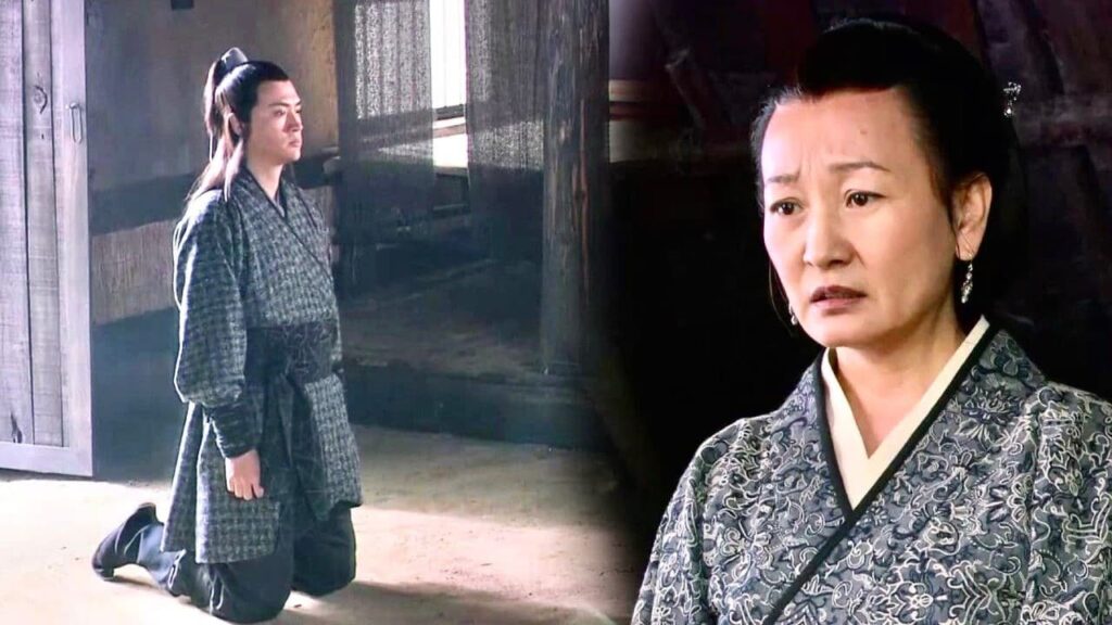 يركع ويتوسل لوالدته لكي توافق على زواجه من الفتاة التي يحبها 💔😭 ( اسطورة الاميرة مياو شان )