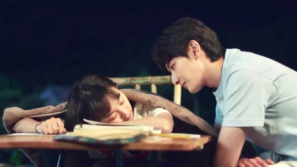 اخذها في رحلة رومانسية لكنه جعلها تدرس الرياضيات 😂❤️ ( نهر يجري خلاله )