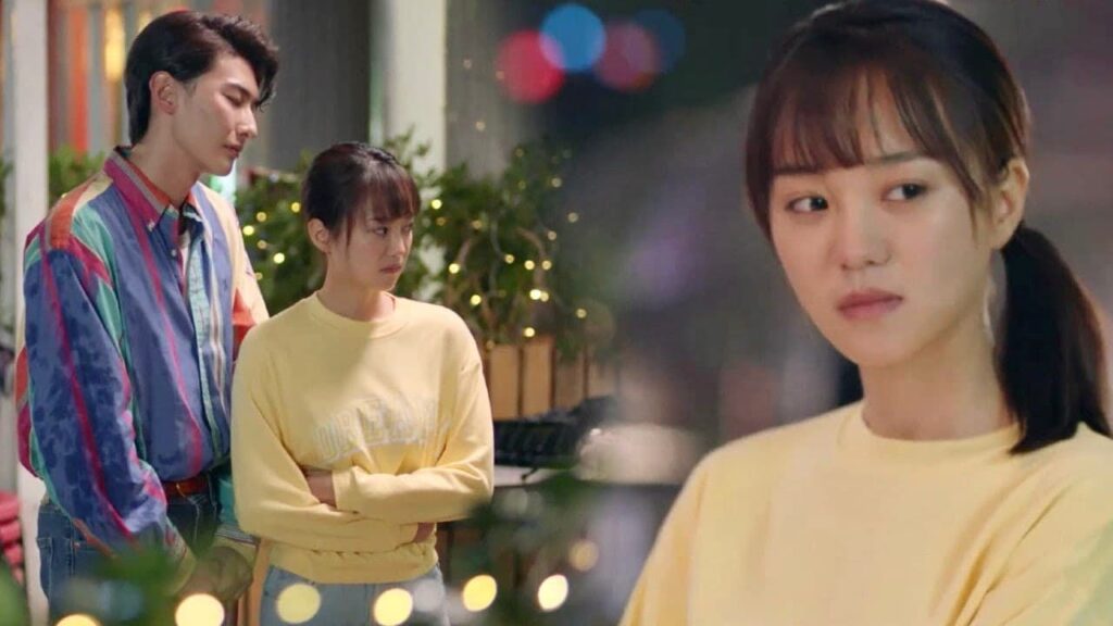 يعتذر منها لانه ظلمها وتركها تنتظره في الطقس البارد ❤️😍 ( نهر يجري خلاله )