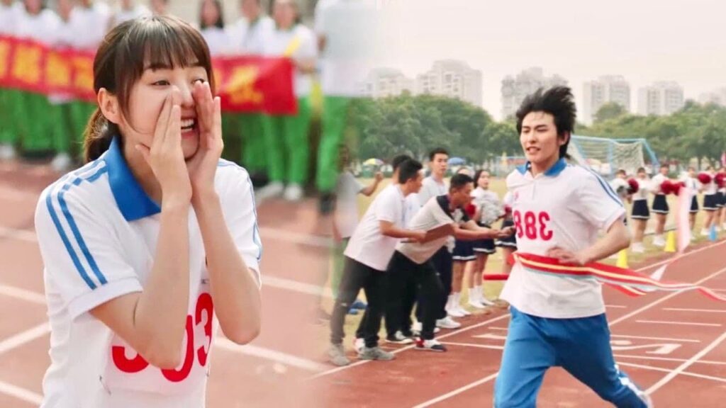 تتحمل ألم  الاصابة  و لا تخبر أحد حتى تشارك بالسباق و تساعد اصدقائها على الفوز ( نهر يجري خلاله)