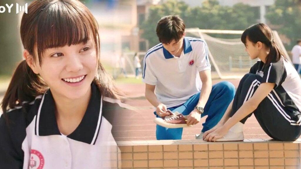 يتمزق حذائها في اول يوم بالمدرسة لكنها تصادف طالبا وسيما يساعدها  ( نهـر يجـري خلالـه )