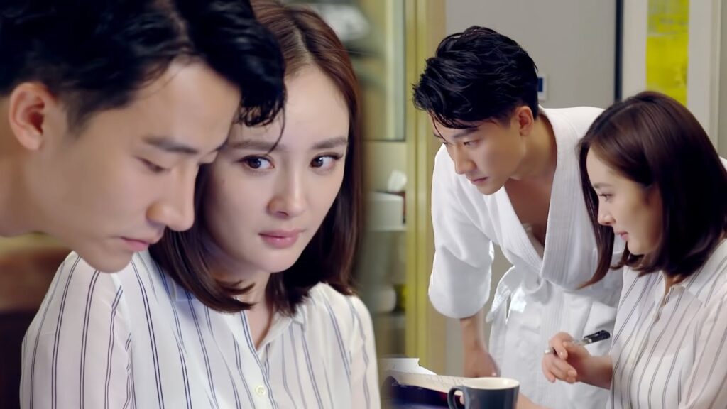 باقترابه منها تظهر مشاعرها تجاهه والتي لا تعترف بها لإدراكها بأنه يحب غيرها😌مشهد من "عزيزي المترجم"