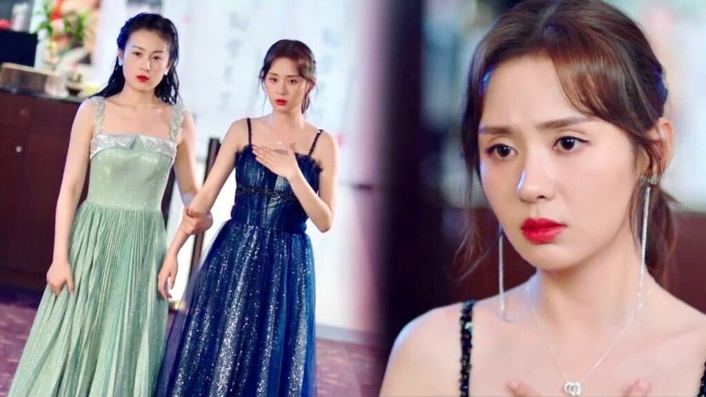 تشعر بالغيرة لان اختها التوأم تلبس ثوبا اجمل من ثوبها فتحاول ان تمزقه ( الجمال القبيح)