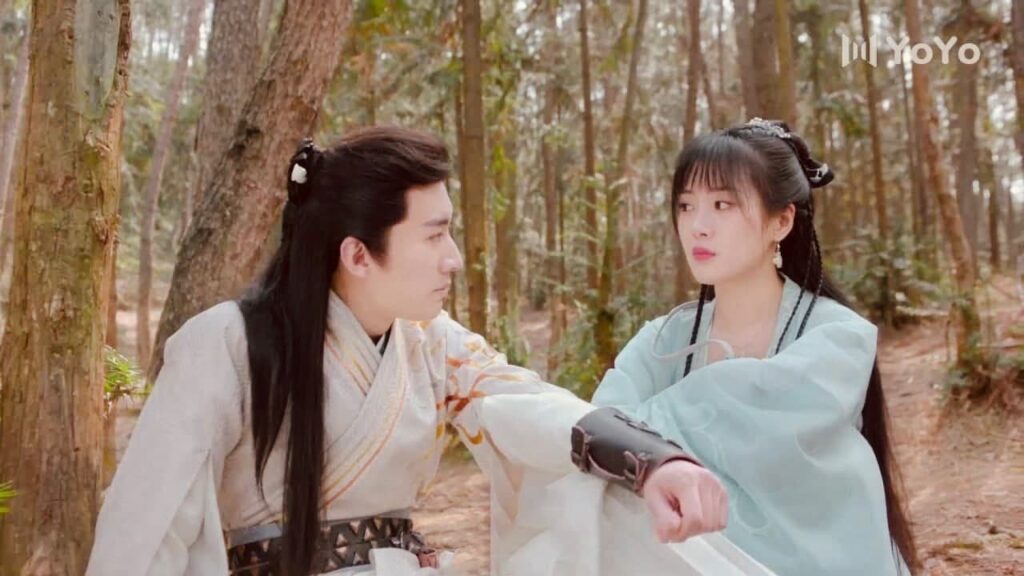 وجهكِ ثمين لا يمكنني ان ادعك تصابين سأقوم بإنقاذكِ دائما❤️(جينغ لو )