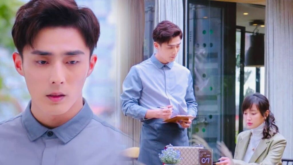 يشعر بالغضب بعد ان رأته حبيبته الاولى يعمل كنادل😡 (هي التي احبها )