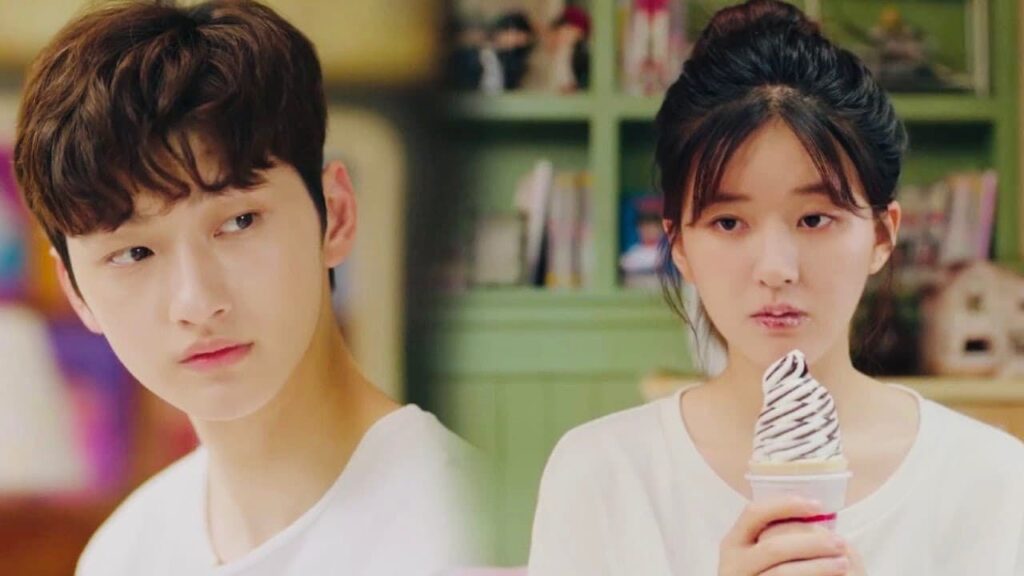 تشعر بالحر بعد ان قام بتقبيلها لذا تجعله يأكل المثلجات معها 🙊❤️ (ارجوك اطمئن يا سيد لينغ )