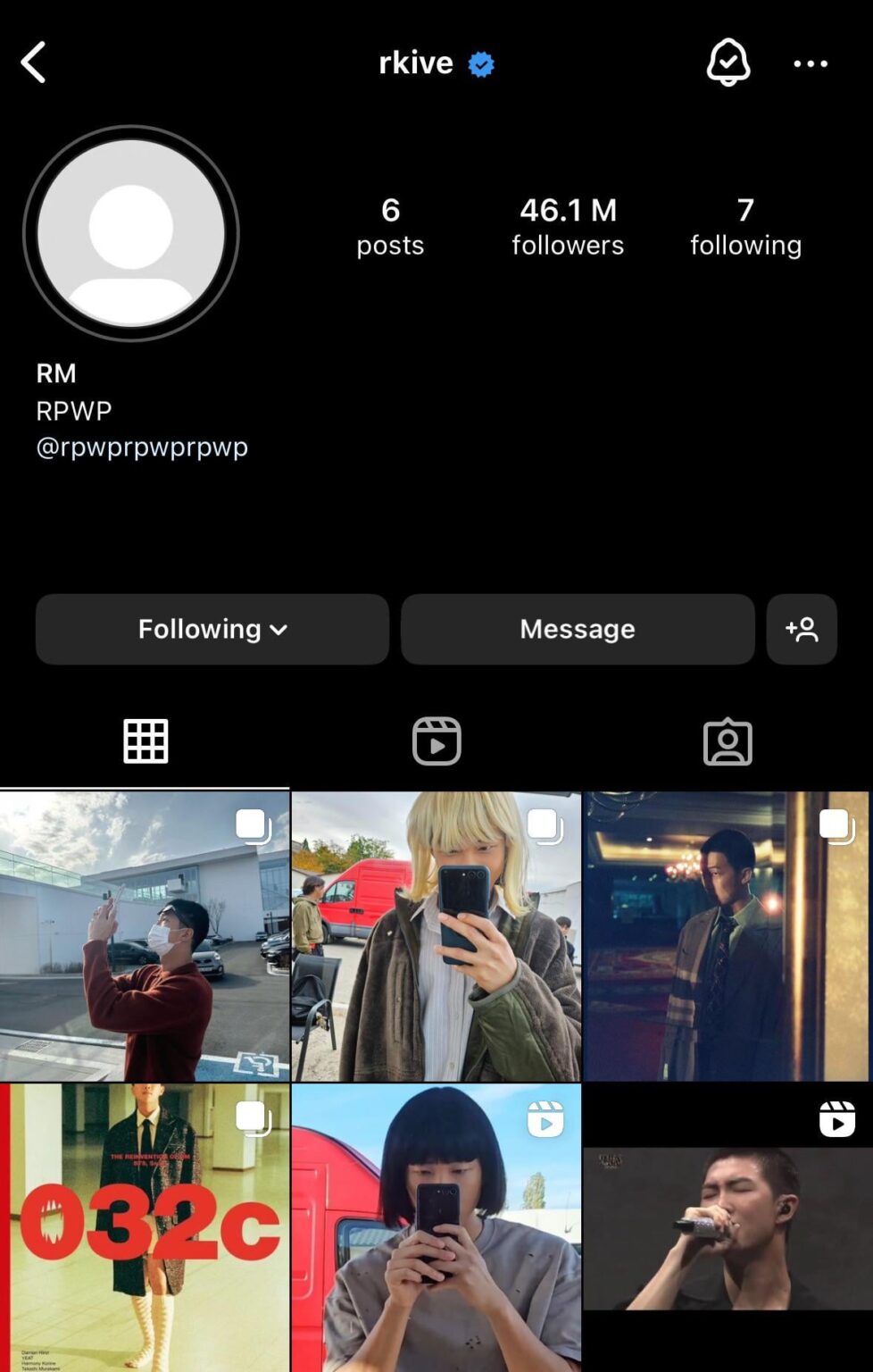 قام 240421 RM بأرشفة منشور تخرجه في المعسكر التدريبي العسكري، وقام بإلغاء أرشفة منشوره الختامي لعام 2023