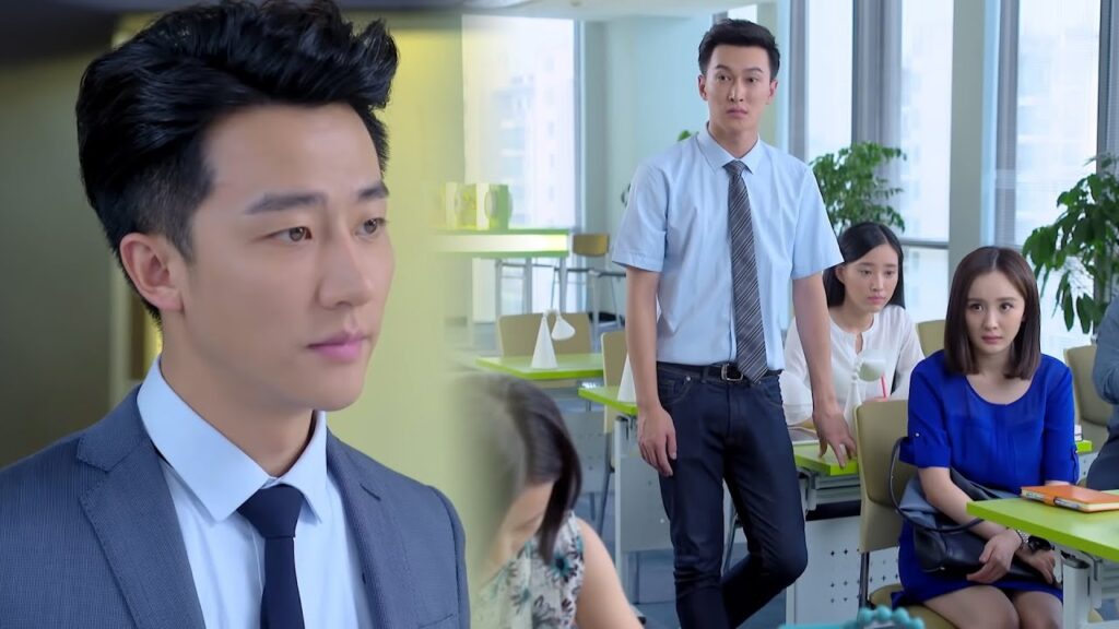 يغار عليها عندما يراها تتفاعل مع زميلها😌مشهد درامي من "عزيزي المترجم"