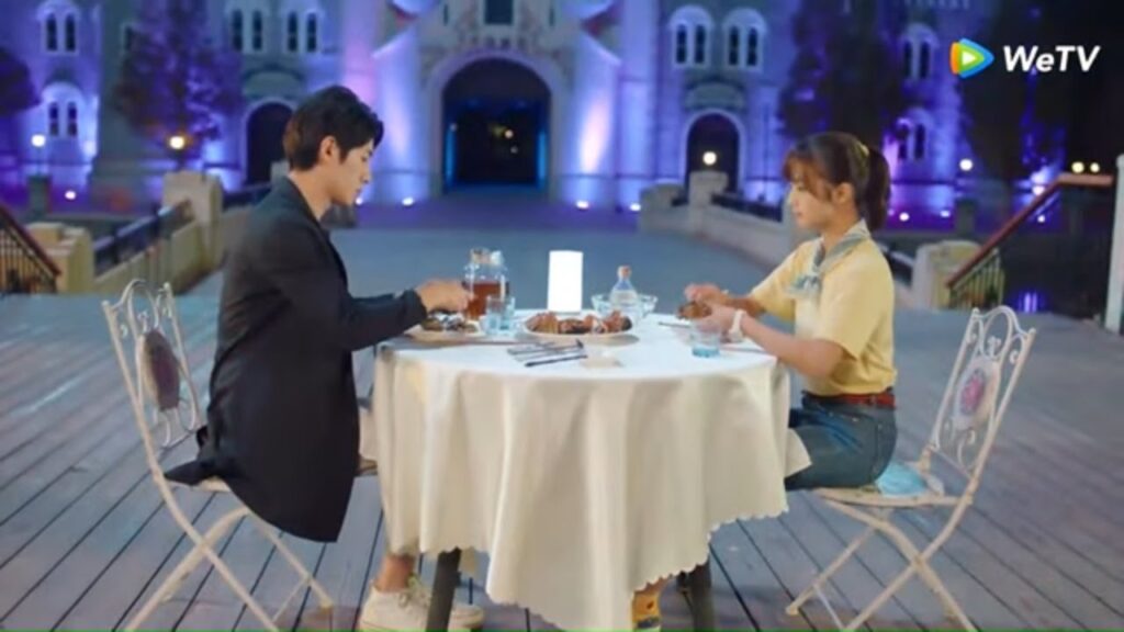 عشاء رومانسي بين الأستاذ جي و تشي نيان مقطع من الحلقة 11 سأكون معك