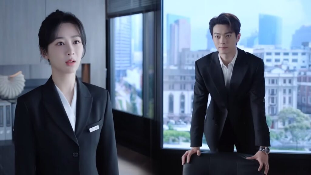 تكتشف فجأة أن حبيبها من عائلة ثرية ولكن الرئيس المستبد يظن أنها كاذبة وتتظاهر😮مشهد من "حكاية مبهجة"