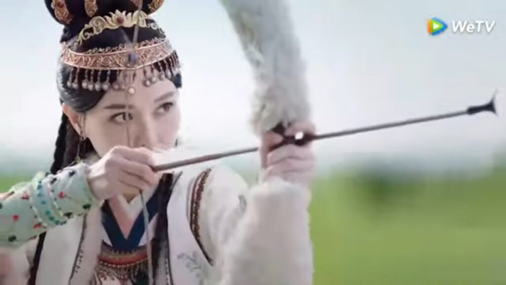 يان يان تشترك في مسابقة الرماية|مقطع من الحلقة 2 مسلسل أسطورة شياو تشو