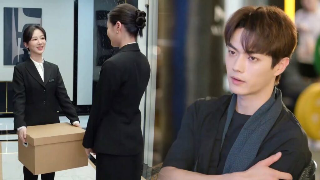 يندم رئيسنا المستبد على اتهام بطلتنا بتسريب أسرار الشركة ويريد تعويضها😓مشهد من "حكاية مبهجة"