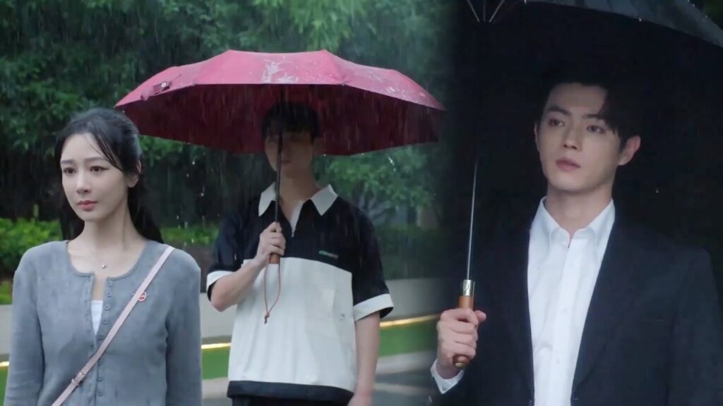 تدرك بطلتنا الحقيقة وتنفصل تمامًا عن خطيبها وكان رئيسها البارد يراقبهما سرًا😔مشهد من "حكاية مبهجة"