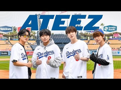 240425 لوس أنجلوس دودجرز على اليوتيوب: ATEEZ يزورون ملعب دودجر