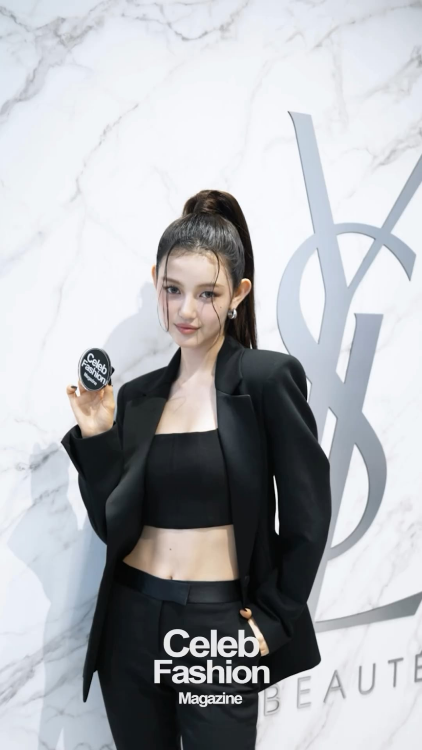 240424 تحديث مجلة Celeb Fashion على Instagram Reel مع دانييل @ متجر YSL Loveshine للتجميل في سيونجسو دونج