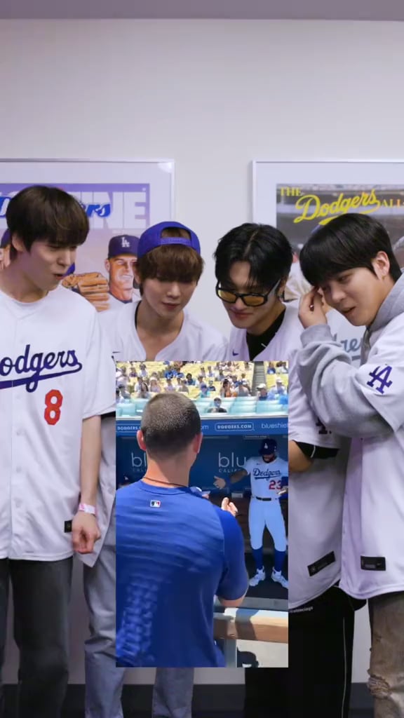 240424 Los Angeles Dodgers على TikTok: الرقصات والطعام المفضل والمزيد مع ATEEZ 😂