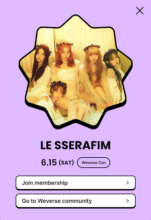 240424 LE SSERAFIM سيقدمون عرضًا في Weverse Con في مهرجان Weverse Con 2024 في 15 يونيو، السبت.