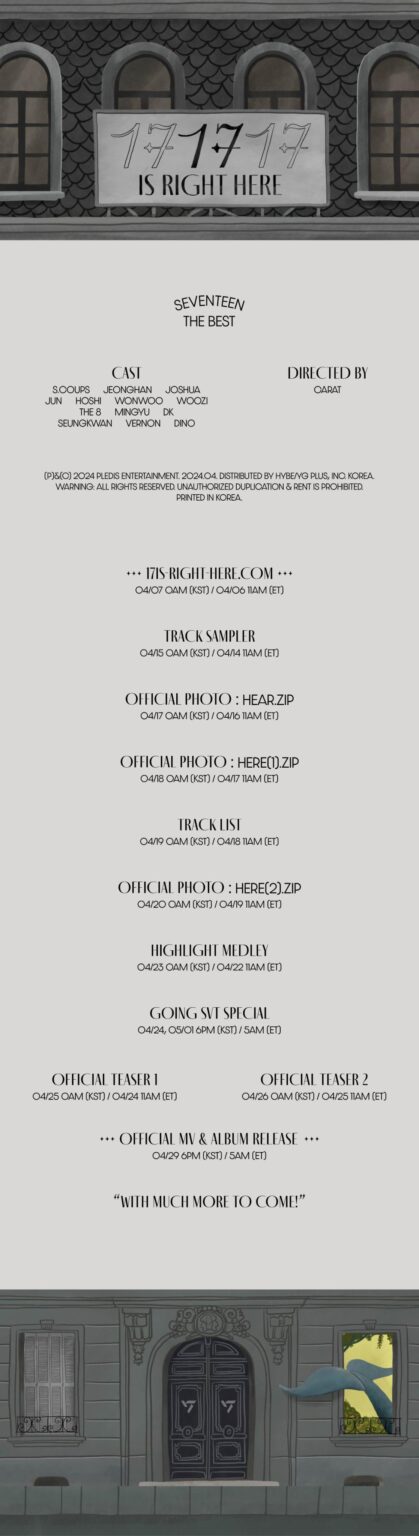 240403 سبعة عشر أفضل ألبوم '17 موجود هنا' (جدول الترويج)