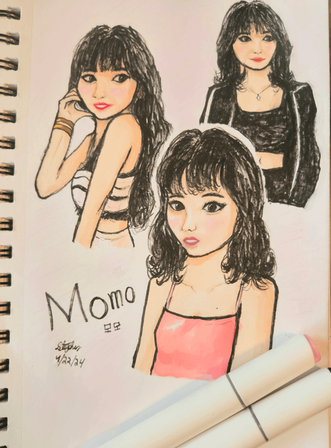 بعض رسومات مومو التي رسمتها بالأمس!