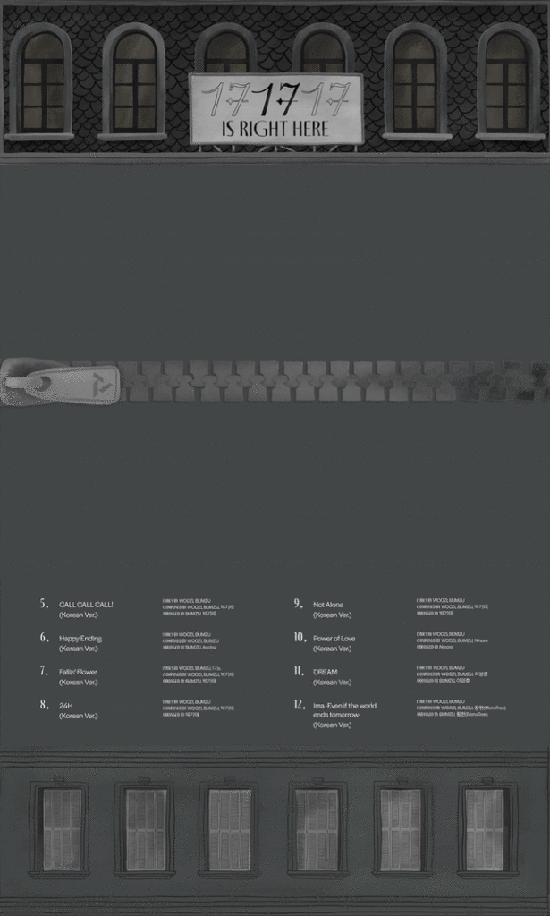 240419 سبعة عشر أفضل ألبوم '17 موجود هنا' (قائمة الأغاني)