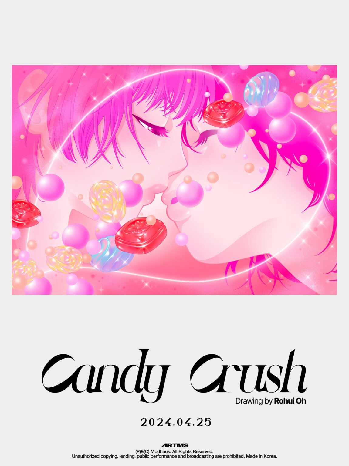 ARTMS - ألبوم الاستوديو الأول: DALL (Devine All Love & Live) (العرض الفردي الأول 3 - Candy Crush - رسم Rohui Oh)