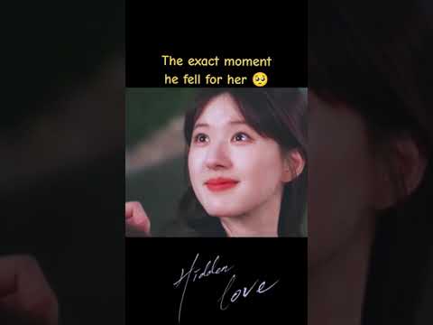 اللحظة المحددة التي وقعت فيها😍❤️ #HiddenLove #حب_خفي #zhaolusi #ChenZheyuan #youku