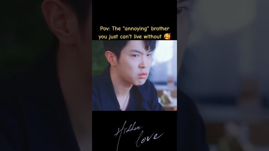 الأخ المزعج الذي لا تستطيع العيش من دونه🤣 #HiddenLove #حب_خفي #zhaolusi #VictorBochienMa #youku