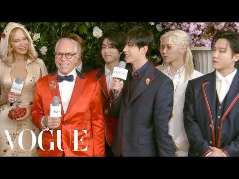 240507 فوغ: فرقة Stray Kids أتت إلى حفل Met Gala الأول مع تومي هيلفيغر |  ميت غالا 2024