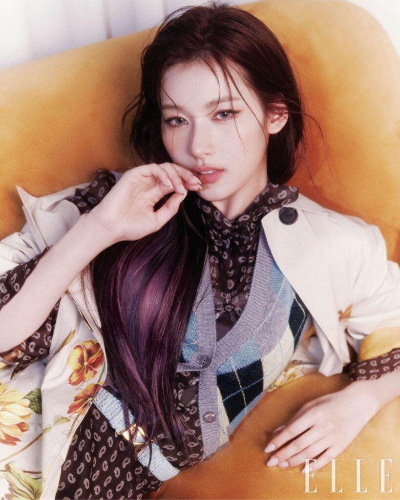 240501 تحديث موقع Elle Korea - بيربل سانا